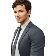 casual portrait of smiling male sticker
