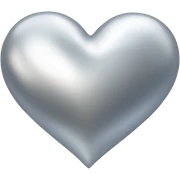 silver heart sticker