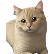realistic cat portrait close up sticker