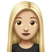 white girl with black straight long hair and piercings sticker