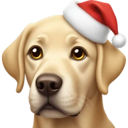 Labrador Christmas sticker