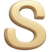 S letter sticker