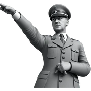military boy in monochrome sticker