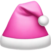 pink christmas hat  sticker
