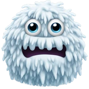 Snow monster sticker