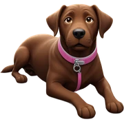 dog in cozy indoor setting sticker