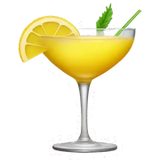 yellow cocktail  sticker