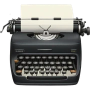 typewriter sticker