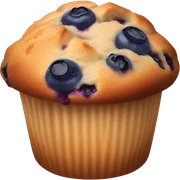 Blueberry muffin sticker