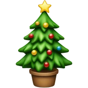 Classic mini Christmas tree sticker