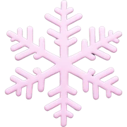 pastel pink snowflake  sticker