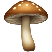 brown mushroom  sticker