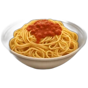 spaghetti with sauce in colosseum-shaped bowl sticker