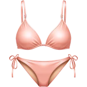 Peachy light pink bikini sticker