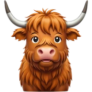 Highland cow sticker