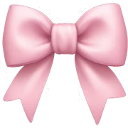 light pink bow sticker