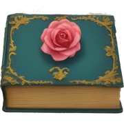 Vintage rococo book sticker