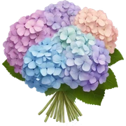 Hydrangeas pastel bouquet  sticker