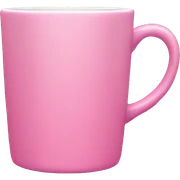 Single pink mug sticker