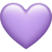 light purple heart sticker