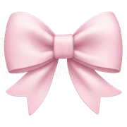 Pale pink bow sticker