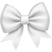 White bow sticker