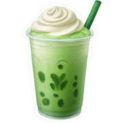 Iced matcha latte sticker