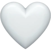 white heart sticker