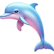 Pastel-pink-colors-dolphin sticker