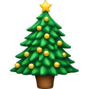 Christmas tree sticker