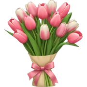 Cute tulips Bouquet  sticker