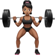 Deadlift woman black sticker
