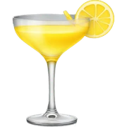 yellow cocktail  sticker