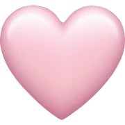 Light pink heart sticker