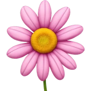 Pink daisy sticker