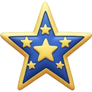 Half star sticker