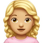Baby girl sticker