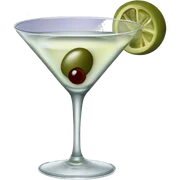 Vodka martini with olives  sticker