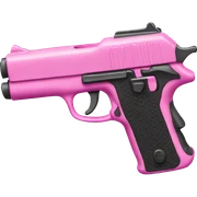 Pink gun  sticker