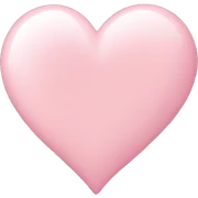 Light pink heart emoji  sticker