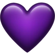 Dark Purple Heart sticker