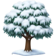 Snow tree sticker