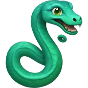 blue&green serpent sticker