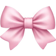 Light pink bow  sticker