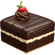 cake with chocolate  sticker
