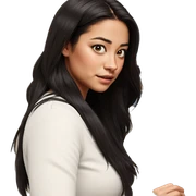 realistic portrait of girl sticker