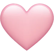 Light pink heart sticker