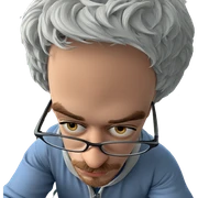 thoughtful boy in glasses sticker