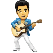 elvis performing sticker
