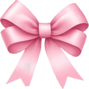 light pink ribbon bow sticker